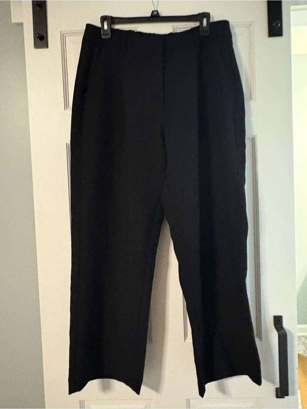 Old Navy Women's Black Extra High-Waisted Taylor Wide-Leg Trouser Pants L petite